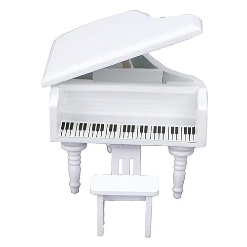 LRXIYODE Maßstab Weißes Mini Puppenhaus Instrument Dekorativer Mini Flügel für DIY Mikro Landschaft Kreatives für Puppenhaus Zubehör LRXIYODE Maßstab Weißes Mini Puppenhaus Instrument Dekorativer Mini Flügel für DIY Mikro Landschaft Kreatives für Puppenhaus Zubehör von LRXIYODE
