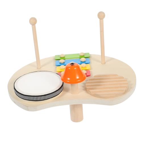 LRXIYODE Mehrteiliges Holz Xylophon Schlagzeug für Kleinkinder Pädagogisches Percussion Instrument Sicher Leicht Langlebig Fördert Kreativität und Hörvermögen Musikspielzeug für Jungen und von LRXIYODE
