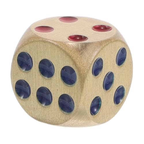 LRXIYODE Messingwürfel dekorative Professionelle - Standard-Spielwürfel Craps Home -Klassenzimmer DIY Leere Tischspielwürfel DIY- Golden von LRXIYODE