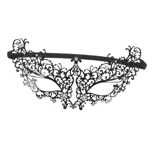 LRXIYODE Metal Half Face Mask Weiß mit Strass Damen Halbgesichtsmaske für Halloween Kostümparty und Maskenball Dekorative Eisenmaske für Frauen Praktische und Sichere Party Masquerade LRXIYODE Metal Half Face Mask Weiß mit Strass Damen Halbgesichtsmaske für Halloween Kostümparty und Maskenball Dekorative Eisenmaske für Frauen Praktische und Sichere Party Masquerade von LRXIYODE