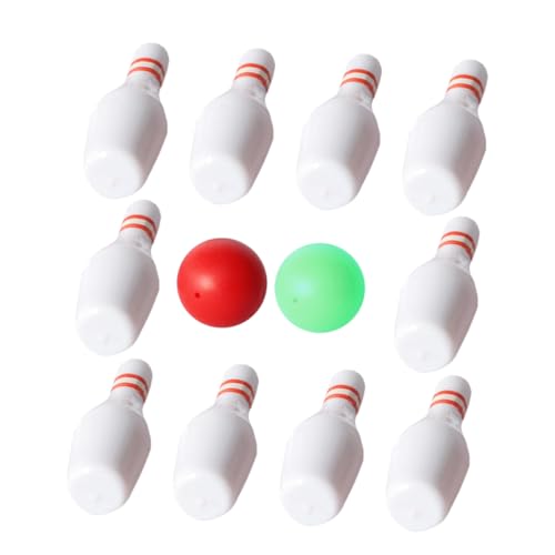 LRXIYODE Mini Bowling Set für Puppenhaus Teiliges Leichtes Kegelspiel aus Sicherem Material zur Dekoration Kreativität DIY Projekten von LRXIYODE