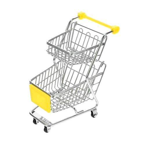 LRXIYODE Mini Einkaufswagen für Stabiler Eisenkorb zur Aufbewahrung und Dekoration Küche Büro oder Schlafzimmer für Rollenspiele für Junge Mädchen LRXIYODE Mini Einkaufswagen für Stabiler Eisenkorb zur Aufbewahrung und Dekoration Küche Büro oder Schlafzimmer für Rollenspiele für Junge Mädchen von LRXIYODE