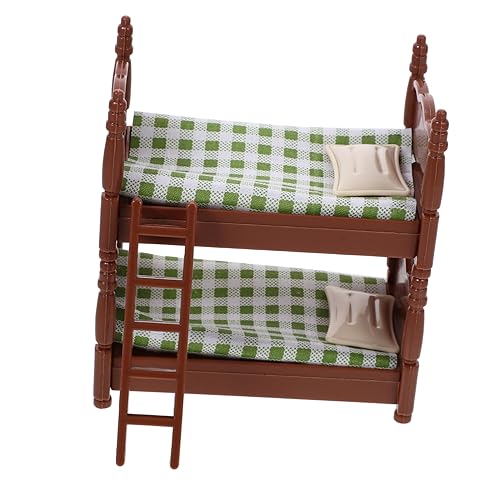 LRXIYODE Mini-Etagenbett-Kinderspielzeug Mini-Bett- Puppe winzig Koje Spielzeugbett für Toys Mini Möbelmodelle Miniatur-Etagenbettmodell Plastik Green LRXIYODE Mini-Etagenbett-Kinderspielzeug Mini-Bett- Puppe winzig Koje Spielzeugbett für Toys Mini Möbelmodelle Miniatur-Etagenbettmodell Plastik Green von LRXIYODE