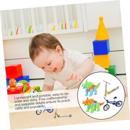 LRXIYODE Mini Finger Bike DIY Dinosaurier Modell Finger Scooter Leicht Tragbar Verarbeitet als Tischspielzeug und Sammlerstück für LRXIYODE Mini Finger Bike DIY Dinosaurier Modell Finger Scooter Leicht Tragbar Verarbeitet als Tischspielzeug und Sammlerstück für von LRXIYODE
