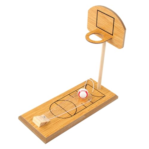 LRXIYODE Mini Holz Basketballspiel Tisch Basketballspielzeug für Eltern Junge Mädchen Interaktiv Umweltfreundlich Handliche Fördert Hand Auge koordination und Fingerkraft Kreatives von LRXIYODE