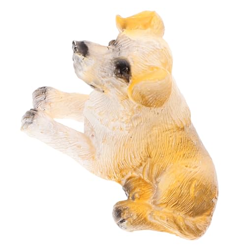 LRXIYODE Mini-Hund Welpen-Dekore Miniatur-Welpenfiguren lebensechte Hundefigur dekorativer Hundeschmuck Tierspielzeug Hundespielzeug Mikrolandschaftshund Tischdekoration für Hunde Plastik von LRXIYODE