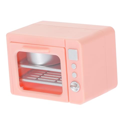 LRXIYODE Mini-Ofen minibackofen küchendekoration small Oven mini backrohr backofen mini Puppenhaus Zubehör für Puppenhäuser mini ofen Miniatur-Puppenstubenofen Miniatur-Küchenstütze Rosa von LRXIYODE