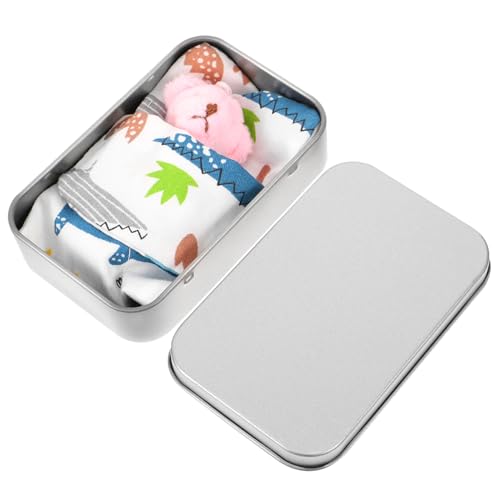 LRXIYODE Mini Plüschbär Geschenkbox mit Niedlicher Bärenfigur Realistische kleine Bär Dekoration aus Plüsch für Wohnkultur Kindergeburtstag Büro und Fotorequisiten von LRXIYODE