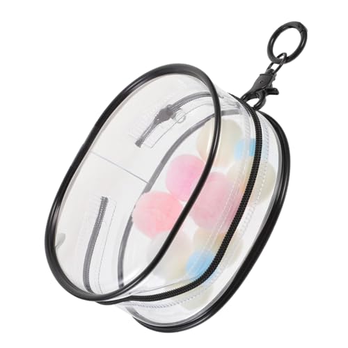 LRXIYODE Mini Transparentes Puppen Tragetasche PVC Klarsichtbeutel mit Reißverschluss Leichte Tragetasche für Kleine Puppen für Unterwegs Aufbewahrung Mit Stylischem Haken von LRXIYODE