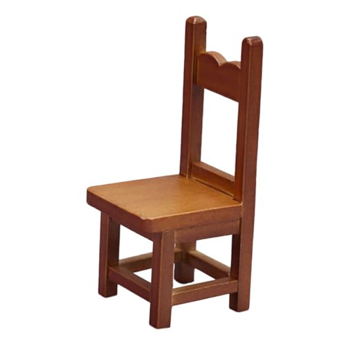 LRXIYODE Mini-möbelstuhl Mini- Miniaturmöbelmodell Kleines Hauszubehör Mini-holzstuhl Entzückendes Mini-möbelmodell Miniaturspielzeug Miniaturmodell Kleines Hausdekor Hölzern von LRXIYODE