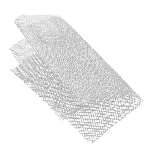 LRXIYODE Miniatur Aluminiumzaun für Bastelprojekte Dekorativer Drahtgitter Zaun mit Maschenweite Robustes DIY Modellzubehör für Puppenhaus und Sandtisch Landschaften von LRXIYODE