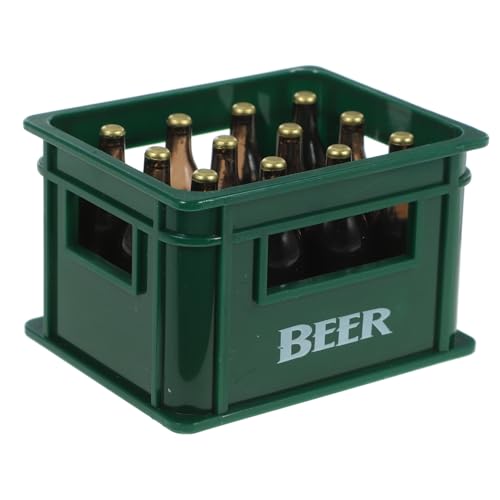 LRXIYODE Miniatur Bierkiste Deko Realistisches Modell für Puppenhäuser Zubehör für DIY Minihäuser Hochwertige Verarbeitung Vielseitig Einsetzbar für Feiertage und von LRXIYODE