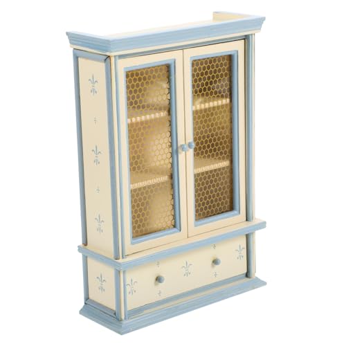 LRXIYODE Miniatur Bücherregal Modell aus Holz Puppenhaus Möbel Zubehör Leichtes Modisches Desktop Ornament für Kreative Dekoration und Miniaturlandschaft von LRXIYODE