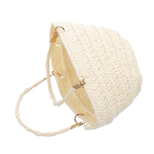 LRXIYODE Miniatur Handgefertigte Handtasche Aus Geflochtenem Gras Kompakte Tragbare Mini Einkaufskorb Für Puppenhaus Natürliches Boho Design Detaillierte Handarbeit Für Puppenzubehör Und von LRXIYODE