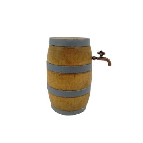 LRXIYODE Miniatur Holzfass mit Stabiles Weinbar Zubehör Verarbeitung Geruchsneutral Langlebige Holzdekoration für Puppenhaus und Mikro Welt Tisch Ornament LRXIYODE Miniatur Holzfass mit Stabiles Weinbar Zubehör Verarbeitung Geruchsneutral Langlebige Holzdekoration für Puppenhaus und Mikro Welt Tisch Ornament von LRXIYODE