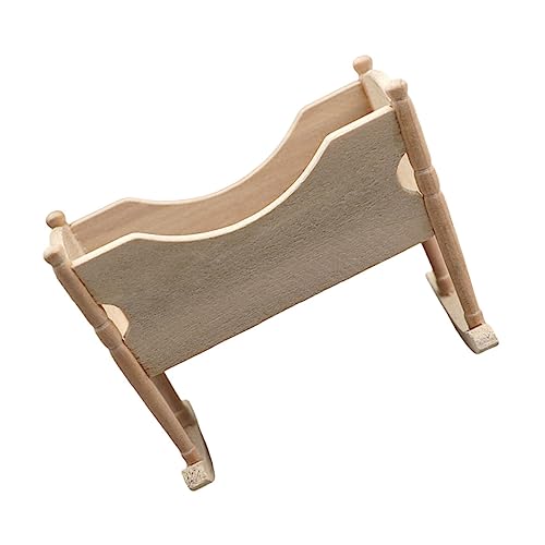 LRXIYODE Miniatur Holzwiege für Puppenhaus Kinderzimmer Möbel Dekoration für Mini Häuser und Design für Realistische LRXIYODE Miniatur Holzwiege für Puppenhaus Kinderzimmer Möbel Dekoration für Mini Häuser und Design für Realistische von LRXIYODE