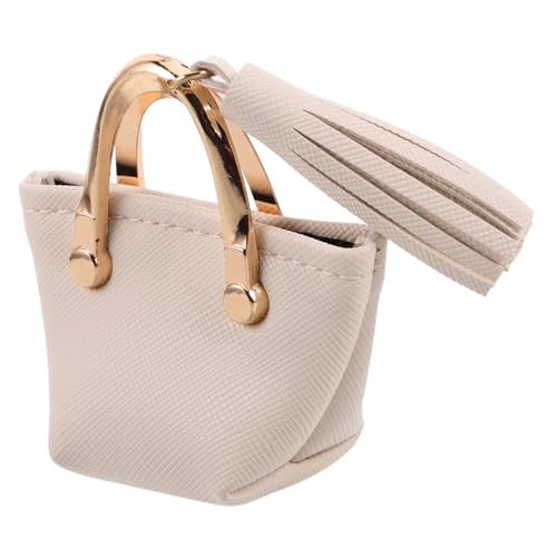 LRXIYODE Miniatur Puppenhandtasche Weiß Weiches Material Tragbares Puppenzubehör Für Puppenhaus Dekoration Und Outfit Austauschbar Für Mädchen Teens Erwachsene von LRXIYODE