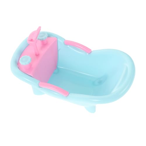 LRXIYODE Miniatur Puppenhaus Badewanne aus Realistische Mini Badewanne als Puppenzubehör Detailgetreues Badezimmer Accessoire für Fördert Kreativität und Feinmotorik von LRXIYODE