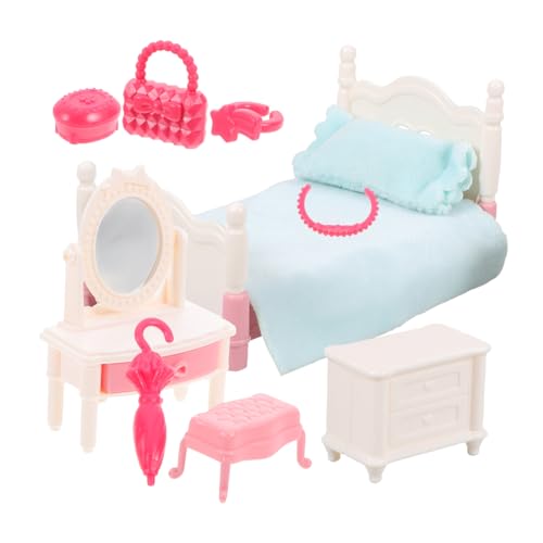 LRXIYODE Miniatur Puppenhaus Möbel Set Lebensechte Stabile Schlafzimmer Deko Verarbeitung Detailreich Geeignet für DIY Puppenhaus Szenen Langlebiges Miniatur Möbel Ornament LRXIYODE Miniatur Puppenhaus Möbel Set Lebensechte Stabile Schlafzimmer Deko Verarbeitung Detailreich Geeignet für DIY Puppenhaus Szenen Langlebiges Miniatur Möbel Ornament von LRXIYODE