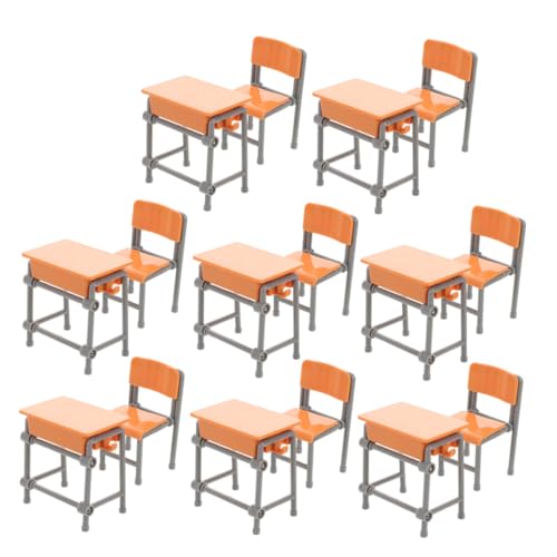 LRXIYODE Miniatur Puppenhaus Möbel Set mit Mini Schulbänken und Stühlen aus Robustem Authentische Miniaturschreibtische für Kreatives Rollenspiel und Dekorative Puppenhaus Klassenzimmer LRXIYODE Miniatur Puppenhaus Möbel Set mit Mini Schulbänken und Stühlen aus Robustem Authentische Miniaturschreibtische für Kreatives Rollenspiel und Dekorative Puppenhaus Klassenzimmer von LRXIYODE