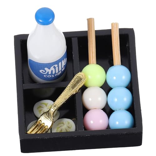 LRXIYODE Miniatur Puppenhaus Snack Mini Afternoon Tea Milchmodell Dekoration Realistisch Lernspielzeug Puppenhaus Zubehör LRXIYODE Miniatur Puppenhaus Snack Mini Afternoon Tea Milchmodell Dekoration Realistisch Lernspielzeug Puppenhaus Zubehör von LRXIYODE