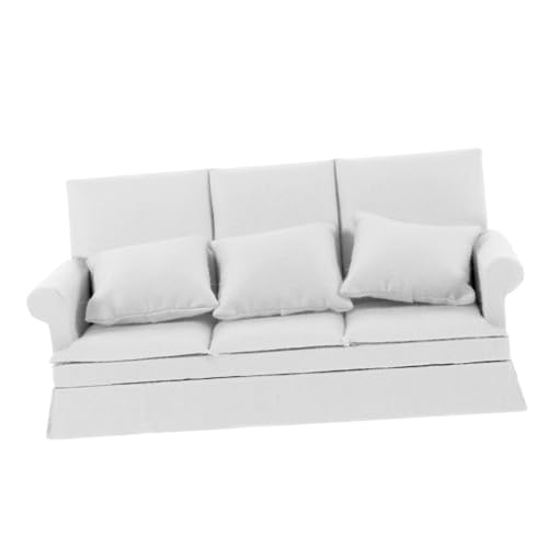 LRXIYODE Miniatur Puppenhaus Sofa mit Kissen Mini Wohnzimmer Möbel Feine Verarbeitung Langlebiges Tiny Sofa Modell Dekoratives Puppenhaus Zubehör LRXIYODE Miniatur Puppenhaus Sofa mit Kissen Mini Wohnzimmer Möbel Feine Verarbeitung Langlebiges Tiny Sofa Modell Dekoratives Puppenhaus Zubehör von LRXIYODE