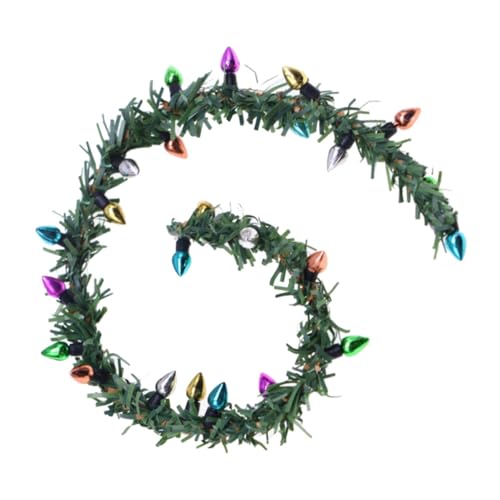 LRXIYODE Miniatur Weihnachtskranz Mit Lichtern Filigranem Design Und Kleinen Figuren Dekoration Für Mikroszenen Und Rollenspiele LRXIYODE Miniatur Weihnachtskranz Mit Lichtern Filigranem Design Und Kleinen Figuren Dekoration Für Mikroszenen Und Rollenspiele von LRXIYODE
