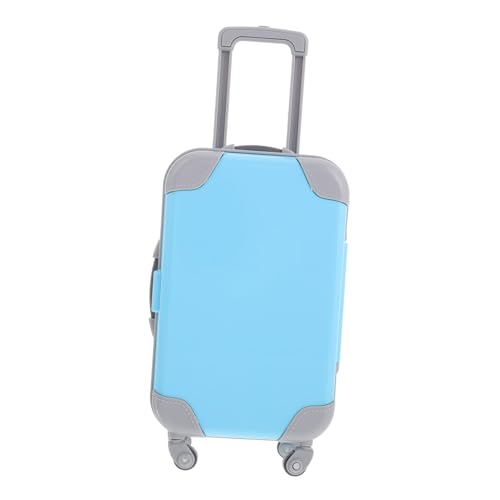 LRXIYODE Miniature Puppenhaus Reisekoffer aus Robustem Abs Stilvoller Mini Trolley mit Innenfächern zur Organisierten Aufbewahrung von Puppenkleidung und Zubehör von LRXIYODE