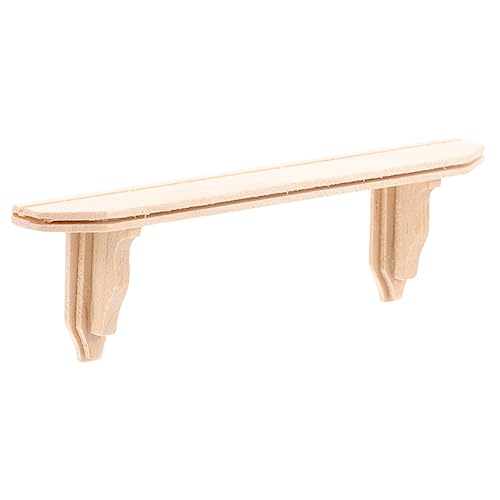 LRXIYODE Miniatur Wandregal Für Puppenhaus Holz Halterung Für Mini Möbel Dekoration Für Wohnzimmer Garten Balkon Realistisches Design Stabil Langlebig Für Sammler Puppenhaus Zubehör von LRXIYODE