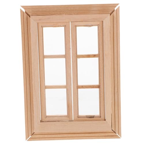 LRXIYODE Minifenster Steht Miniatur Puppe Zubehör Mini House Prop Fenstermodell Mini-Dekoration Mikrolandschaftsmodelle Rollenspielfenster Mini Ungefärbtes Holzfenster Hölzern LRXIYODE Minifenster Steht Miniatur Puppe Zubehör Mini House Prop Fenstermodell Mini-Dekoration Mikrolandschaftsmodelle Rollenspielfenster Mini Ungefärbtes Holzfenster Hölzern von LRXIYODE