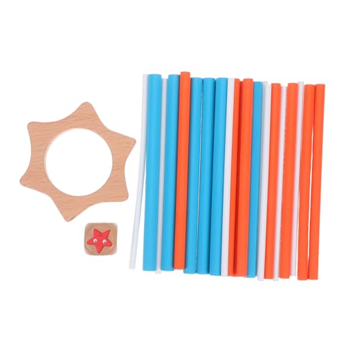 LRXIYODE Montessori Holzspielzeug Balance Stick Bunt Pädagogisch Geduld Koordination Familienspiel für Erwachsene Spiel für Party Reise von LRXIYODE