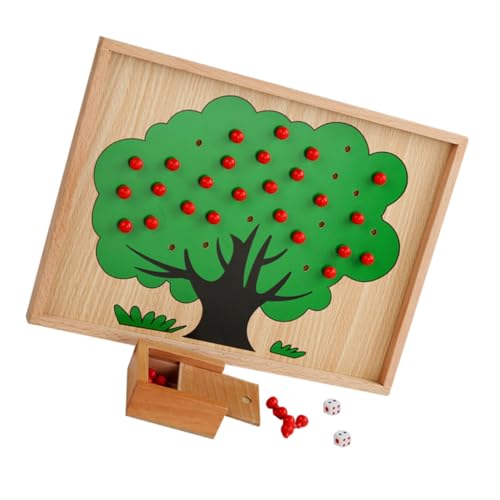 LRXIYODE Montessori Holzspielzeug für Kleinkinder Ab Jahre Pädagogisches Lernspielzeug zur Zahlenzählung Kognitives Zuordnungsspiel Sicher und Langlebig für Vorschule und Kindergarten von LRXIYODE