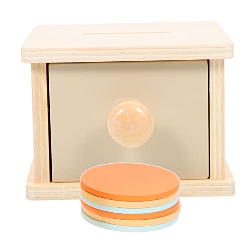 LRXIYODE Montessori Lernspielzeug Holz Box für Stabile Objektpermanenz Spielkiste Fördert Feinmotorik und Formerkennung Pädagogisches für Junge Mädchen und Jungen von LRXIYODE