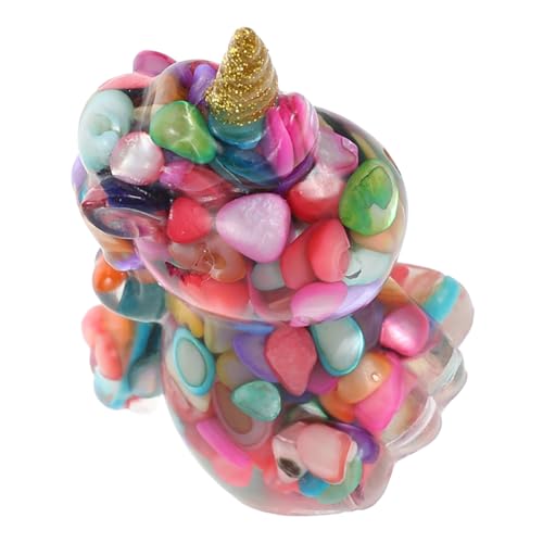 LRXIYODE Naturkiesstein Einhornstatue Kristalltier Sammler -skulptur Ornament Für Home Office Dash 6 cm von LRXIYODE