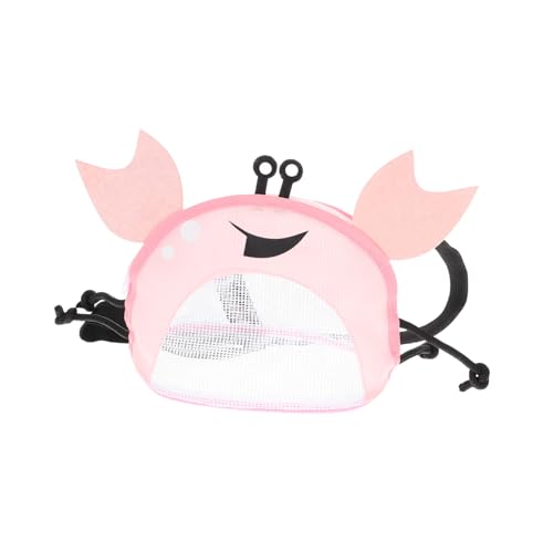 LRXIYODE Niedliche Krabben Strandtasche für Wiederverwendbare Mesh Tasche Kleine Strandtasche zum Sammeln von Muscheln Vielseitige Aufbewahrungstasche für Strandspielzeug und LRXIYODE Niedliche Krabben Strandtasche für Wiederverwendbare Mesh Tasche Kleine Strandtasche zum Sammeln von Muscheln Vielseitige Aufbewahrungstasche für Strandspielzeug und von LRXIYODE