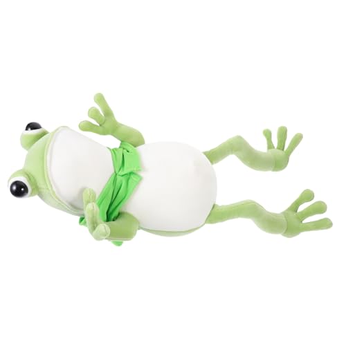 LRXIYODE Niedliches Frosch Plüschtier Kuscheltier aus Weichem Plüsch und PP Baumwolle Vielseitiges Cartoon Stofftier für Sofa Schlafzimmerdekoration und Geschenkidee LRXIYODE Niedliches Frosch Plüschtier Kuscheltier aus Weichem Plüsch und PP Baumwolle Vielseitiges Cartoon Stofftier für Sofa Schlafzimmerdekoration und Geschenkidee von LRXIYODE