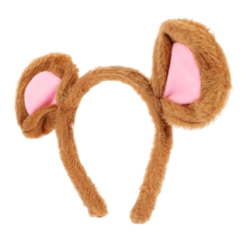 LRXIYODE Niedliches Mausohren Stirnband Plüsch Tierkostüm Haarreif für Halloween Karneval Cosplay Party Erwachsene LRXIYODE Niedliches Mausohren Stirnband Plüsch Tierkostüm Haarreif für Halloween Karneval Cosplay Party Erwachsene von LRXIYODE