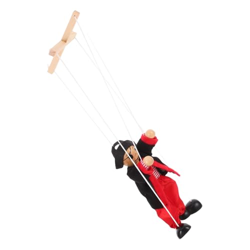 LRXIYODE Piraten Marionette aus Holz Lustiges Puppenspielzeug für Bühnenaufführungen und Interaktive Spiele Verarbeitung und Sicheres Design von LRXIYODE