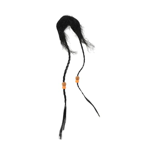 LRXIYODE Piratenbart Halloween Bart Piraten-Accessoires für Damen Weihnachtsschnurrbart Piratendekorationen lustiger falscher Bart Weihnachtsbart Schnurrbart-Ornament chemische Faser Black von LRXIYODE