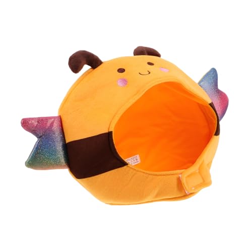 LRXIYODE Plüsch Biene Hut Winter Ohrenklappe Tier Hüte Kopfbedeckung Neuheit Dress Up Bee Cosplay Kostüm Party Zubehör LRXIYODE Plüsch Biene Hut Winter Ohrenklappe Tier Hüte Kopfbedeckung Neuheit Dress Up Bee Cosplay Kostüm Party Zubehör von LRXIYODE