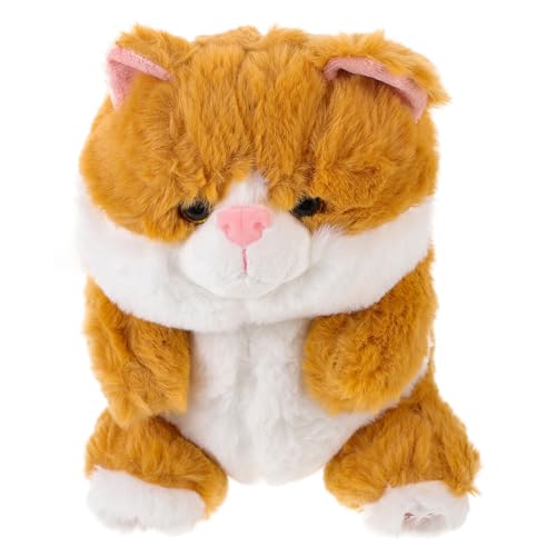 LRXIYODE Plüsch Katzen Niedliche Kuscheltier Katze für Mädchen Kawaii Plüschtier als Dekoration für Kinderzimmer für Geburtstag von LRXIYODE