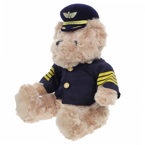 LRXIYODE Plüsch Pilot Bär Flauschig Gefülltes Stofftier Kuscheltier für Kreatives Rollenspiel Dekoration Geschenkidee für Junge Mädchen und Kleinkinder LRXIYODE Plüsch Pilot Bär Flauschig Gefülltes Stofftier Kuscheltier für Kreatives Rollenspiel Dekoration Geschenkidee für Junge Mädchen und Kleinkinder von LRXIYODE