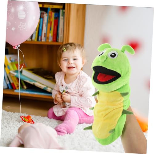 LRXIYODE Plüsch Raupen Handpuppe mit Beweglichem Mund Weiches Baumwollmaterial Realistische Tierfigur zum Geschichtenerzählen Interaktives für Erwachsene LRXIYODE Plüsch Raupen Handpuppe mit Beweglichem Mund Weiches Baumwollmaterial Realistische Tierfigur zum Geschichtenerzählen Interaktives für Erwachsene von LRXIYODE