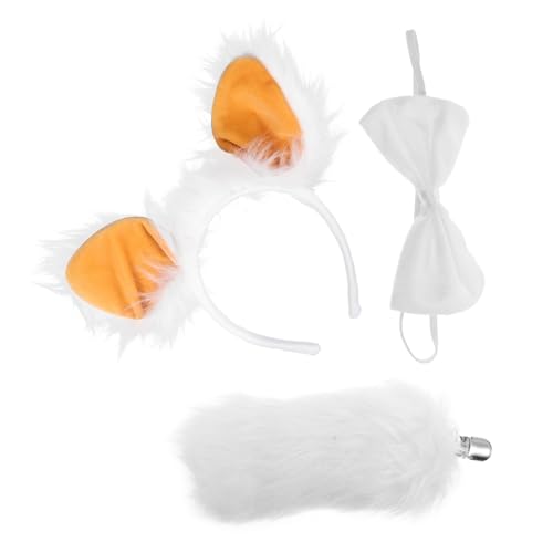 LRXIYODE Plüsch Schaf Ohren Haarband Cartoon Tier Kostüm Accessoire für Cosplay Halloween Party Themenfeier Niedliches Tierkopfband von LRXIYODE