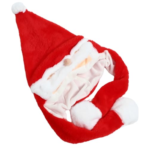 LRXIYODE Plüsch Weihnachtsmütze mit Beweglichen Ohren Witzige Nikolaus Mütze aus Weichem Baumwoll für Erwachsene Wärmende Winter Party Hut für Festtage Bühne und Fotos LRXIYODE Plüsch Weihnachtsmütze mit Beweglichen Ohren Witzige Nikolaus Mütze aus Weichem Baumwoll für Erwachsene Wärmende Winter Party Hut für Festtage Bühne und Fotos von LRXIYODE