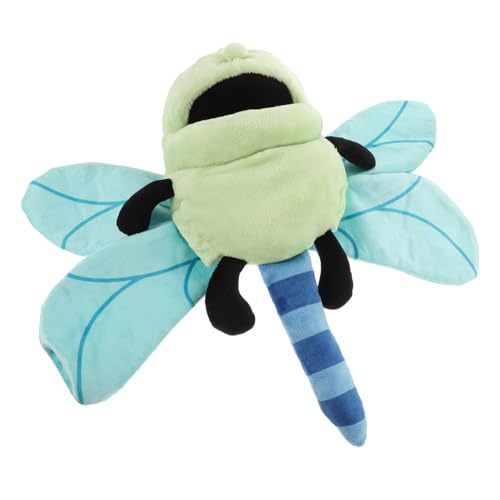 LRXIYODE Plüsch handpuppe Libelle aus Weichem Interaktives Lernspielzeug für Pädagogische Handpuppe zum Geschichtenerzählen und Rollenspiel Kuscheliges Plüschtier von LRXIYODE