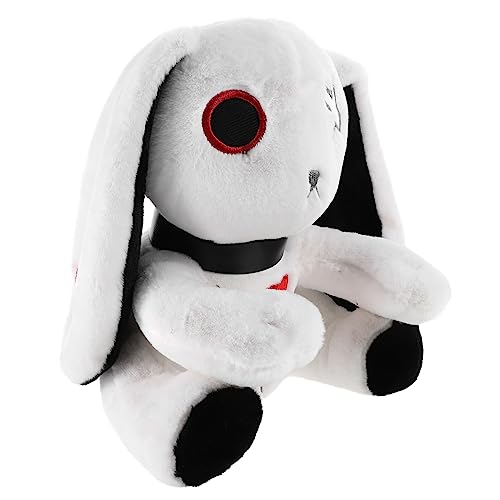 LRXIYODE Plüschhase mit Langen Ohren Halloween Dekoration Weiches Kuscheltier aus Leichtem Baumwollmaterial Großes Plüschkaninchen für Sofa und Wohnzimmer Lustiges für Freunde von LRXIYODE