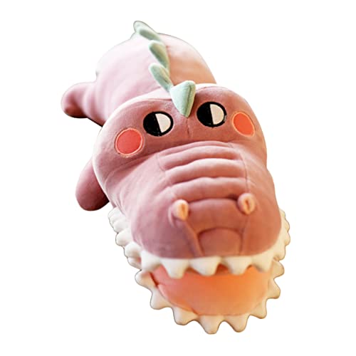 LRXIYODE Plüschtier Kuscheltier Krokodil Design Cartoon Weiches Stofftier Kinderzimmer Deko Niedliches Tier Plüschspielzeug für Jungen Mädchen von LRXIYODE