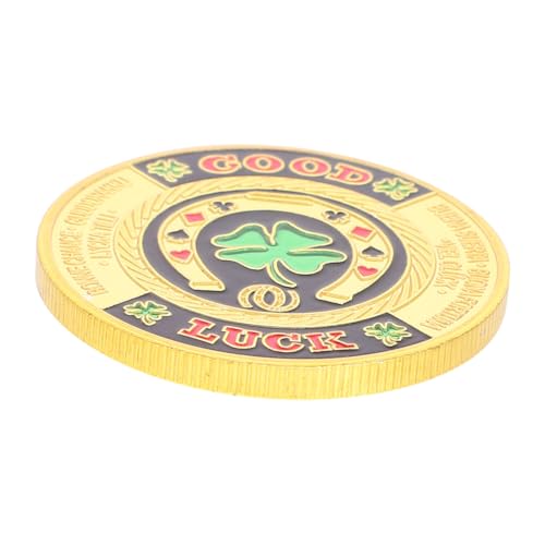 LRXIYODE Poker Card Guard Langlebiger Schutz für Pokerkarten Zubehör für Hold Sammlermünze als Glücksbringer für Pokerfans und Turnierspieler von LRXIYODE