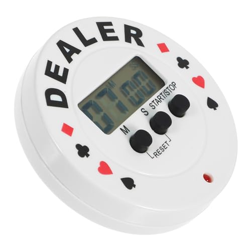 LRXIYODE Poker Zeitnehmer Digitaler Countdown Timer für Partys Spieluhr für Poker und Andere Anlässe Einfach zu Bedienen mit Knopfbatterie für Zeitmanagement von LRXIYODE